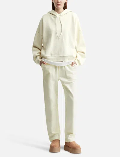 Warm Winter Days Straight Leg Sweatpants In White