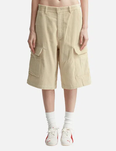 Warm Winter Days Corduroy Shorts In Neutral