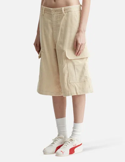 Warm Winter Days Corduroy Shorts In Neutral
