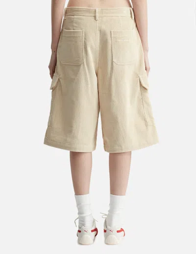 Warm Winter Days Corduroy Shorts In Neutral