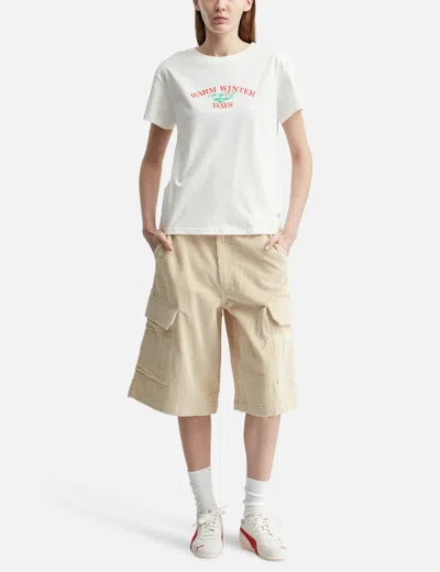 Warm Winter Days Corduroy Shorts In Neutral