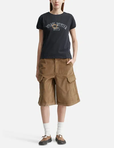 Warm Winter Days College T-shirt In Blue