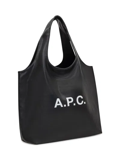Apc A.p.c. Ninon Canvas Tote Bag In Black