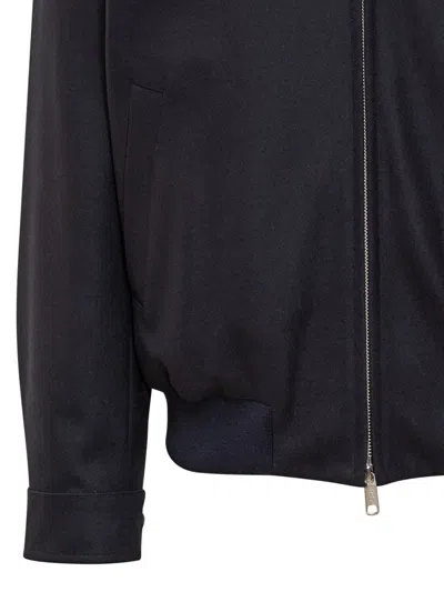 Baracuta Blue Harrington Jacket In Blue