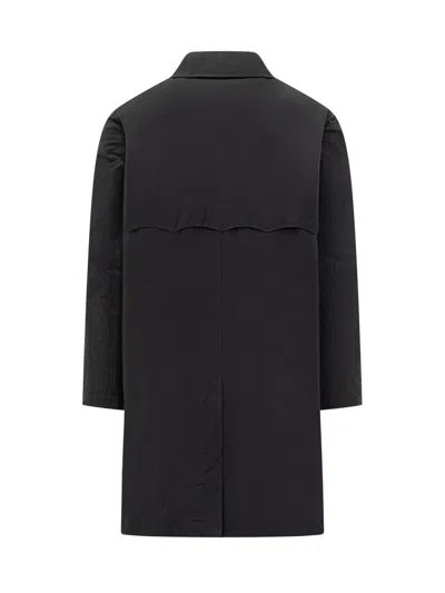 Baracuta Trench Coat Black  In Blue