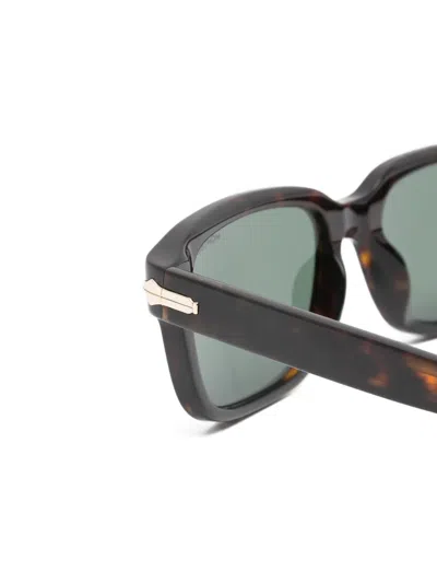 Montblanc Rectangle-frame Sunglasses In Brown