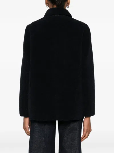 Maje Reversible Jacket In Black