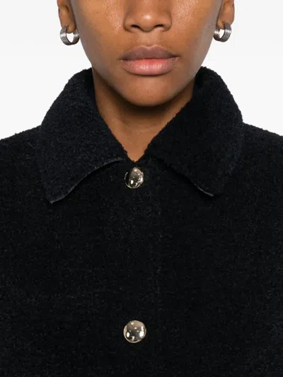 Maje Reversible Jacket In Black