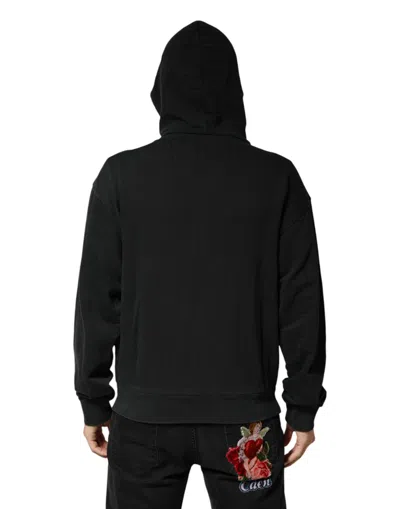 Pre-owned Dolce & Gabbana Black Full Zip Hooded Men Sweatshirt Men's Sweater ()