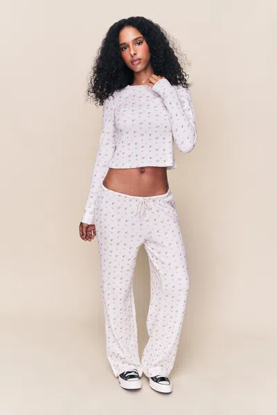 Danielle Guizio Ny Lumi Relaxed Pant In White