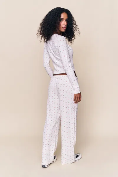 Danielle Guizio Ny Lumi Relaxed Pant In White