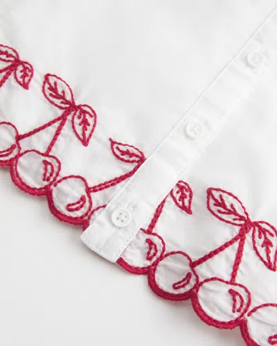 Hollister Button Mini Dress In White