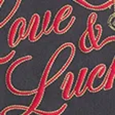 Hollister Love & Luck Graphic Baby Tee In Gray