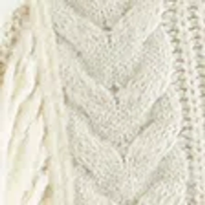 Abercrombie & Fitch V-neck Fringe Mini Sweater Dress In Multi