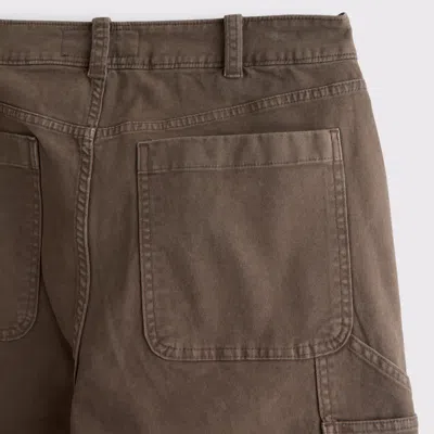 Abercrombie & Fitch Baggy Workwear Pant In Brown