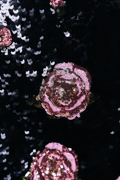 Danielle Guizio Ny Rosaline Mini Dress In Black