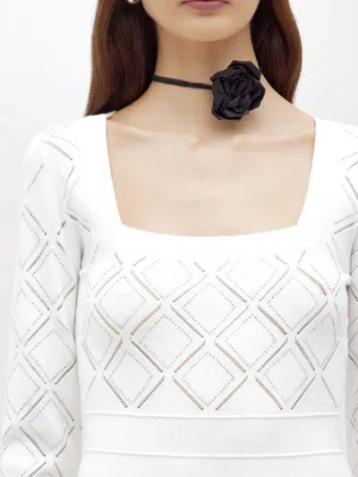 Blugirl Long-sleeved Dress In White