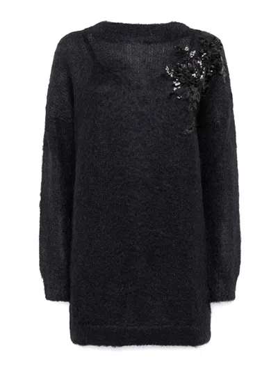 Blugirl Long-sleeved Dress In Blue