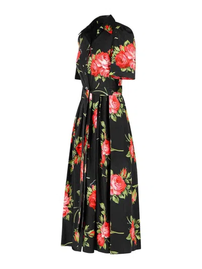 Dolce & Gabbana Black Cotton Dress In Black