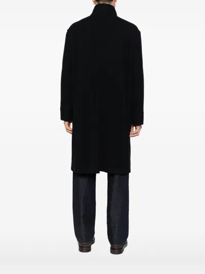 Tagliatore Tailored Blue Coat With Structured Silhouette And Timeless Appeal In Black