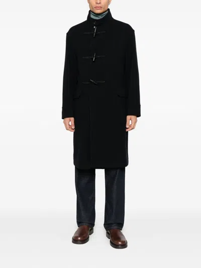 Tagliatore Tailored Blue Coat With Structured Silhouette And Timeless Appeal In Black