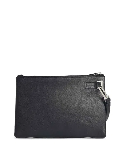 Tom Ford Black Leather Document Holder In Black