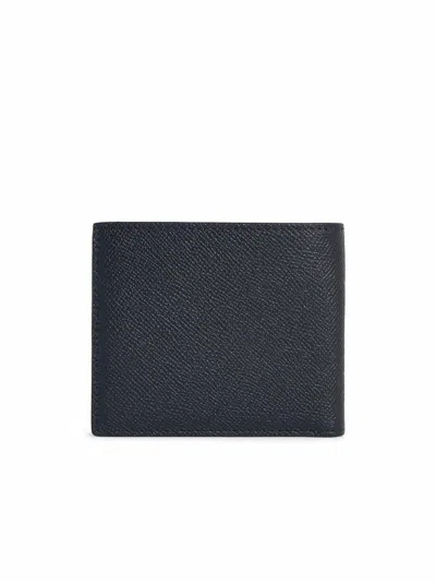 Tom Ford Metal-logo Leather Card Holder In Black