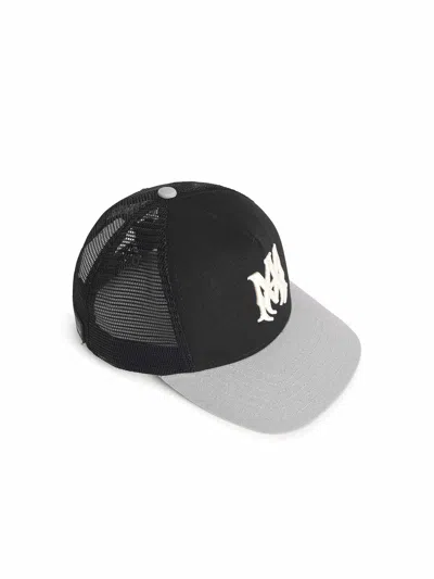 Amiri Black Cotton Cap Men In Black