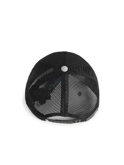 Amiri Black Cotton Cap Men In Black