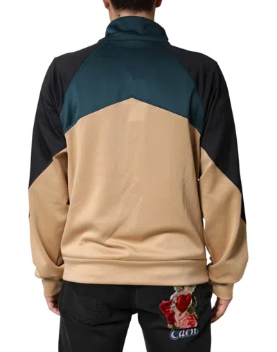 Pre-owned Dolce & Gabbana Dg Mock Neck Sweatshirt Sweater  Men's Multicolor ()