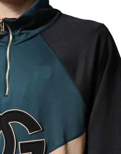 Pre-owned Dolce & Gabbana Dg Mock Neck Sweatshirt Sweater  Men's Multicolor ()