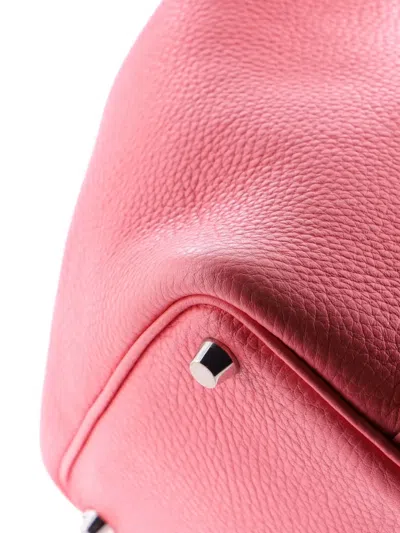 Pre-owned Hermes Picotin Lock Bag Clemence Pm Bucket Bag In Pink