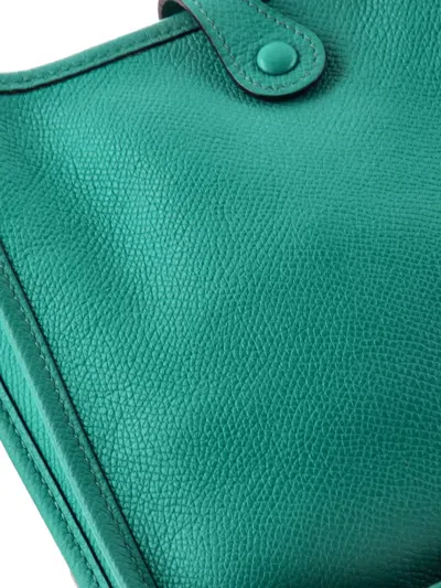 Pre-owned Hermes Evelyne Bag Gen Iii Epsom Tpm Crossbody Bag In Blue