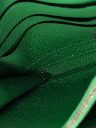 Pre-owned Hermes Convoyeur Evercolor Mini Crossbody Bag In Green