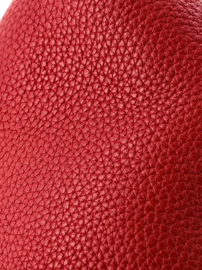 Pre-owned Hermes Picotin Lock Bag Clemence Pm Bucket Bag In Red