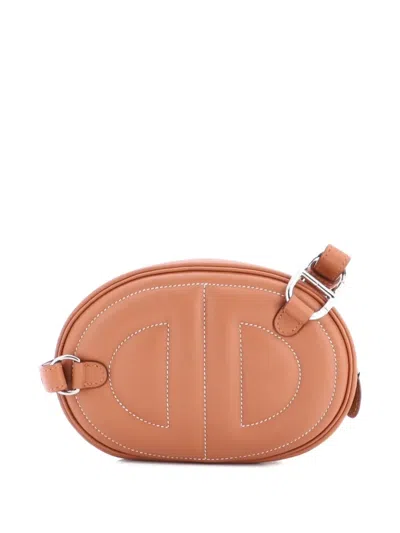 Pre-owned Hermes In-the-loop Swift Belt Bag In Brown