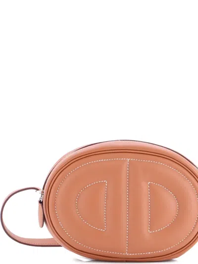 Pre-owned Hermes In-the-loop Swift Belt Bag In Brown