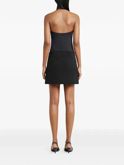 Courrèges Buttoned Mini Skirt In Animal Print