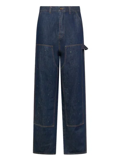 Kusikohc High-waisted Straight-leg Jeans In Multi