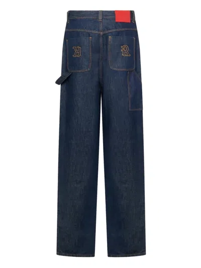 Kusikohc High-waisted Straight-leg Jeans In Multi