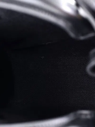 Pre-owned Celine Vertical Cabas All Over Logo Print Leather Mini Tote Bag In Black