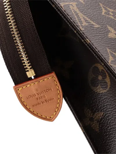 Pre-owned Louis Vuitton Toiletry Monogram Canvas 19 Pouch In Brown