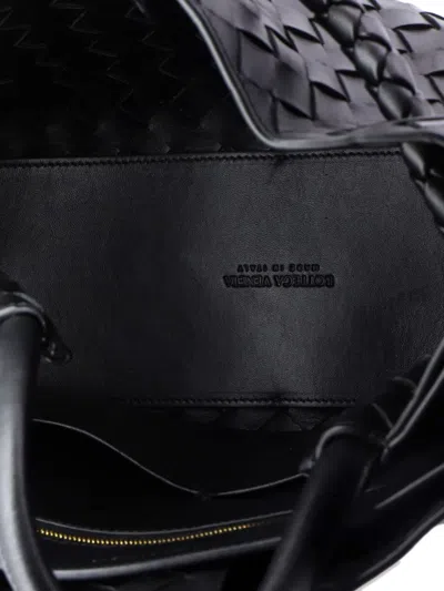 Pre-owned Bottega Veneta Andiamo Top Handle Bag Intrecciato Nappa Medium Satchel In Black