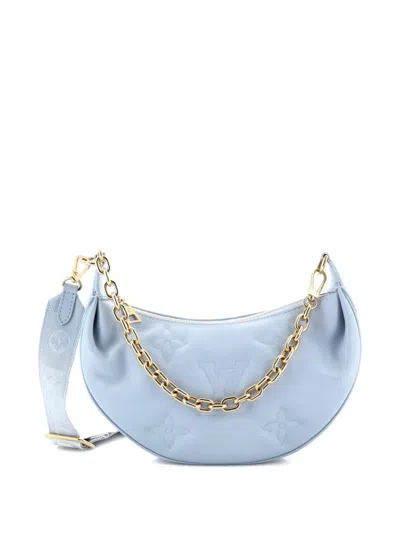 Pre-owned Louis Vuitton Over The Moon Bag Bubblegram Leather Shoulder Bag In Blue