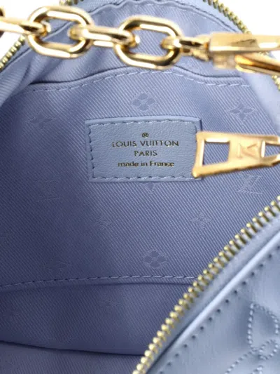 Pre-owned Louis Vuitton Over The Moon Bag Bubblegram Leather Shoulder Bag In Blue