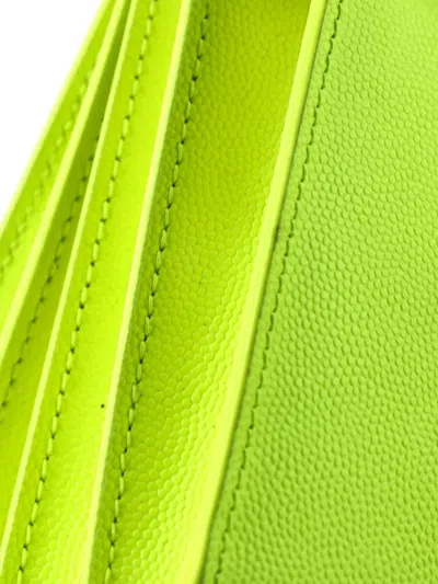 Pre-owned Saint Laurent Sac De Jour Bag Leather Nano Tote Bag In Green