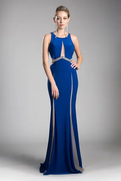 Ladivine 62806 Formal Long Beaded Evening Prom Dress In Red