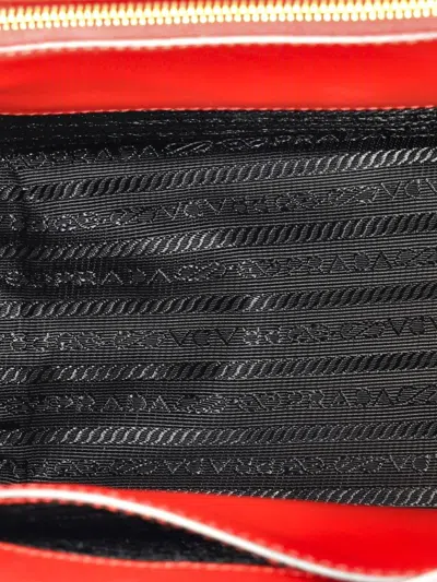 Pre-owned Prada Cahier Convertible City Calf And Saffiano Medium Shoulder Bag In Black