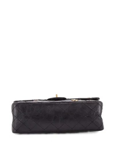 Pre-owned Chanel Lucky Charms Reissue 2.55 Flap Bag Quilted Aged Calfskin 225 Shoulder Bag In Black