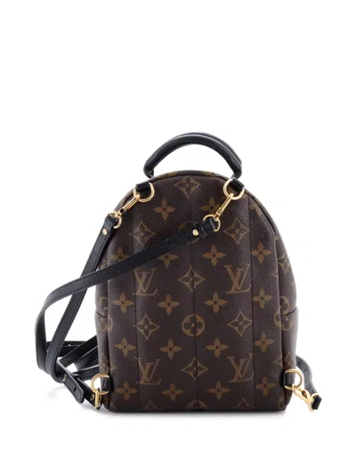 Pre-owned Louis Vuitton Palm Springs Monogram Canvas Mini Backpack In Brown
